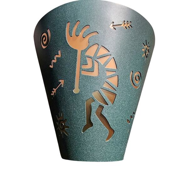 Party Lite Southwestern Metal wall sconces Kokopelli gecko lizard design - Picture 3 of 10